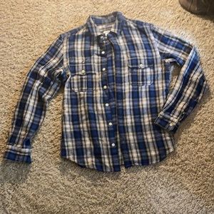 Men’s Fossil Brand Button Up plaid Shirt